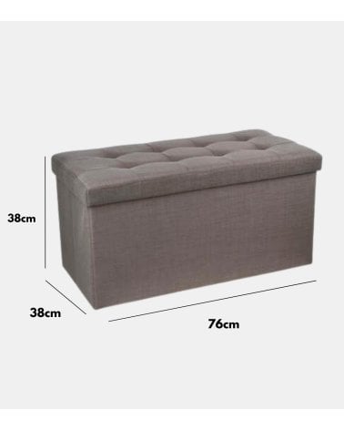 Puff Doble Plegable Lysandre de Terciopelo