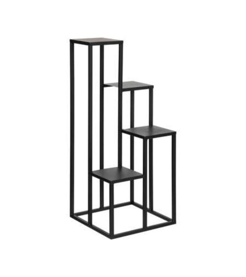 Portamacetas Negro de 4 Espacios de 87 cm