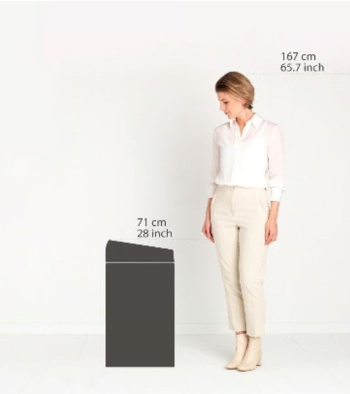 Cubo de Basura Táctil de 60 Litros