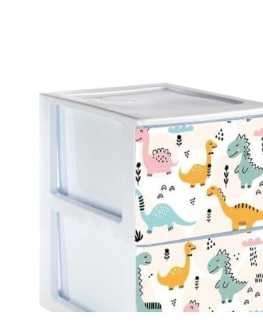 Cajonera de 2 Cajones Diseño Dino
