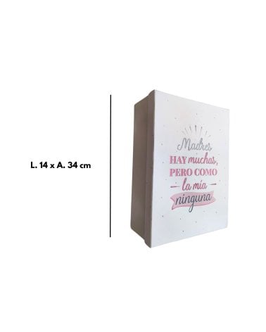 Caja de Cartón Decorativa para Mamá