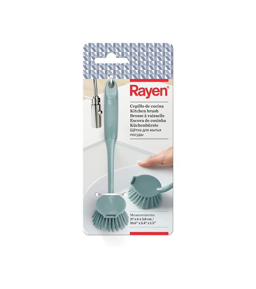 Cepillo de Limpieza con Rascador de Rayen