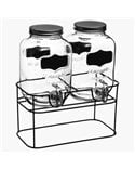 2 Dispensador Cristal+Soporte 4L