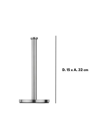 Portarrollos de Acero Inoxidable de 32 cm