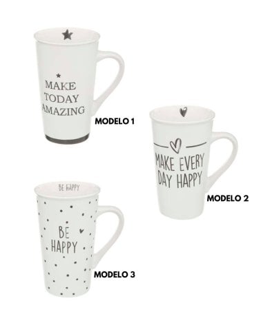 Taza Happy Alta de 50 cl - Varios Modelos
