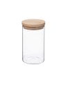 Tarro Hermet con Tapa de Madera de 1 L