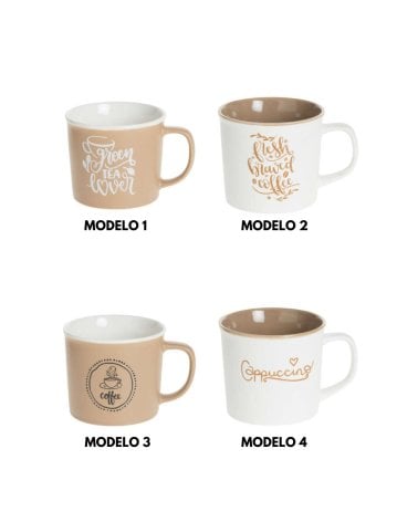 Taza con Diseño de Té y Café de 36 Cl