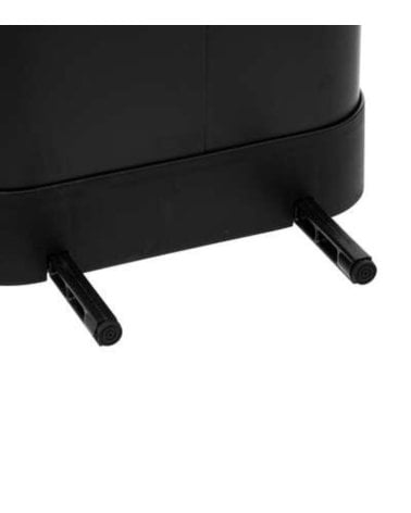 Cubo de Basura Negro de 30 L - Modelo Ariane de acero inoxidable
