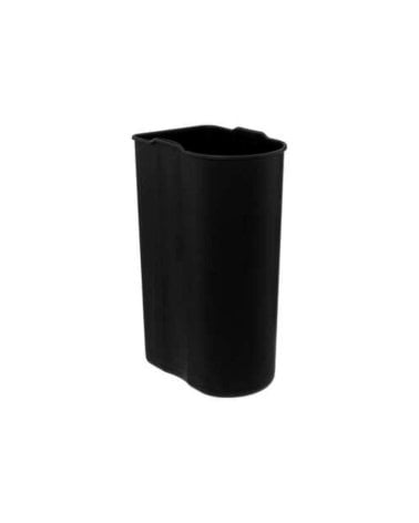 Cubo de Basura Negro de 30 L - Modelo Ariane de acero inoxidable