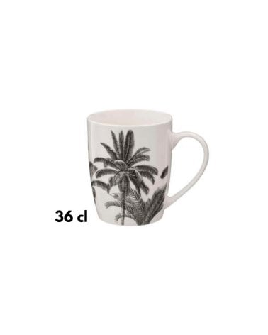Taza Alta con Diseño Palmeras de 36 cl