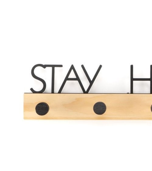 Perchero de Pared con Cuatro Colgadores