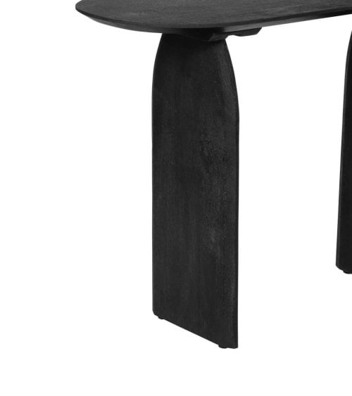 Consola Negra de Madera de Mango Modelo ISANA, 110 cm