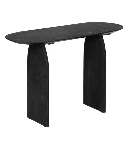 Consola Negra de Madera de Mango Modelo ISANA, 110 cm