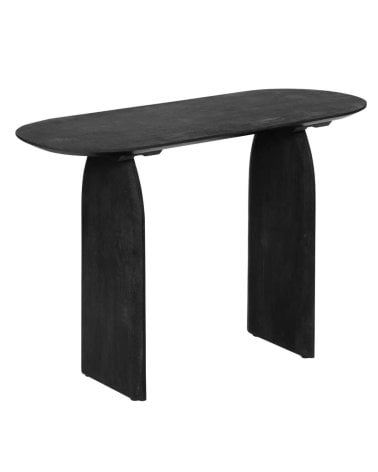 Consola Negra de Madera de Mango Modelo ISANA, 110 cm