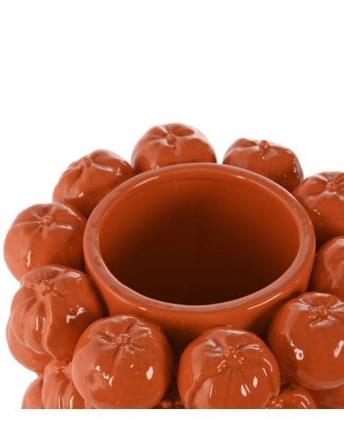Jarrón Naranja de Mandarinas de Gres