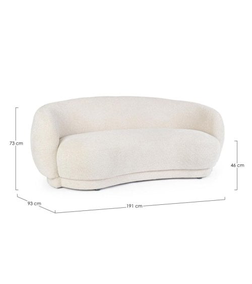 Sofá Tecla de 2 Plazas: Confort y Estilo Moderno