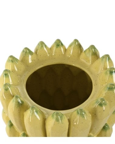 Jarrón Cerámico Amarillo, Plátanos