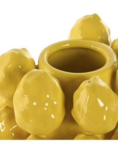 Jarrón cerámico Amarillo, Pitallas