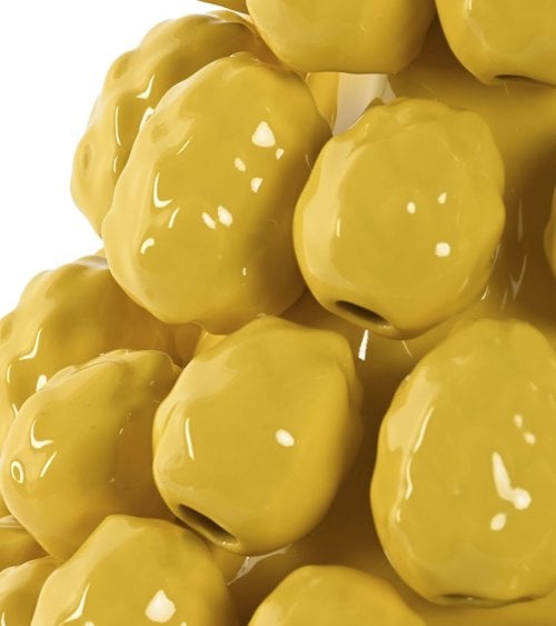 Jarrón cerámico Amarillo, Pitallas
