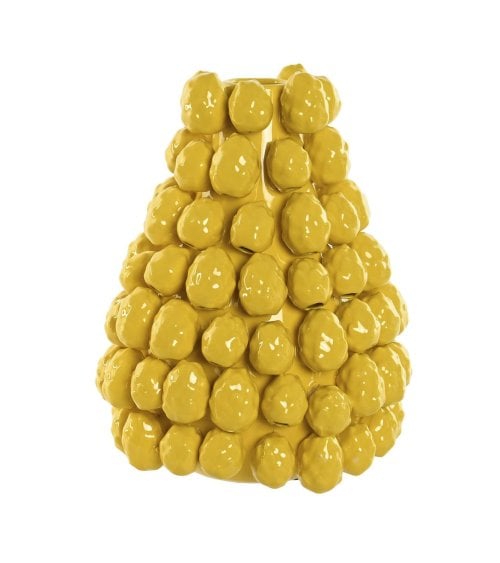 Jarrón cerámico Amarillo, Pitallas