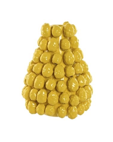 Jarrón cerámico Amarillo, Pitallas