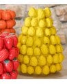 Jarrón cerámico Amarillo, Pitallas