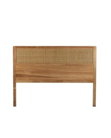 Cabecero para cama de 90cm de Ratán y Madera de Paulonia