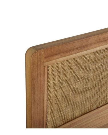 Cabecero para cama de 90cm de Ratán y Madera de Paulonia