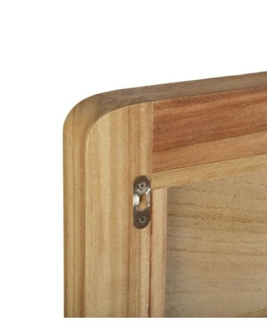 Cabecero para cama de 90cm de Ratán y Madera de Paulonia