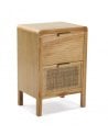 Mesita Rattan de 40x30x60 cm con 2 Cajones