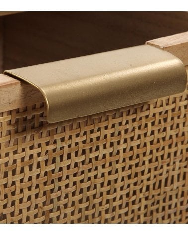 Mesita Rattan de 40x30x60 cm con 2 Cajones