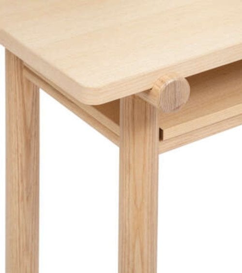 Tocador de Madera Arden con Espejo Circular