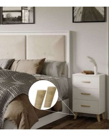 Set de 4 Patas para Mesa de Noche