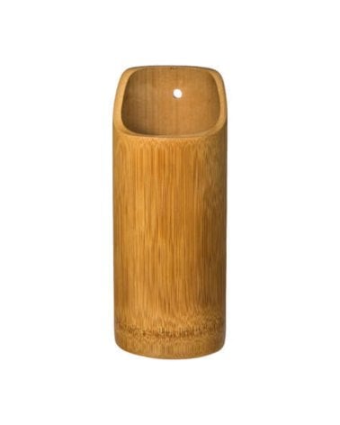 Set de 4 Utensilios con Recipiente de Bambú