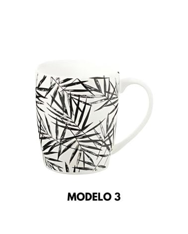 Taza Alta de 33 cl - Diseño de Hojas