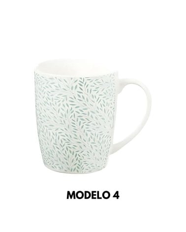 Taza Alta de 33 cl - Diseño de Hojas