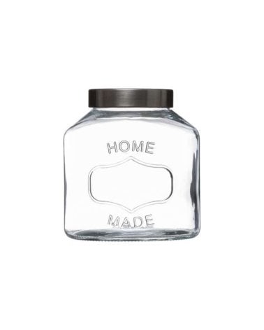 Tarro con Tapa de Acero Inoxidable de 1 L