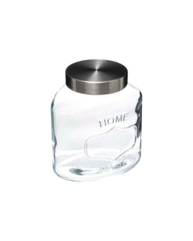 Tarro con Tapa de Acero Inoxidable de 1 L