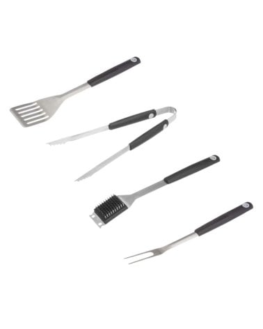 Set de 4 Utensilios para Barbacoa en Estuche