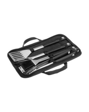 Set de 4 Utensilios para Barbacoa en Estuche