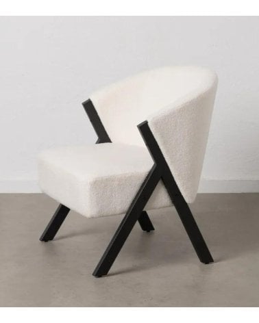 Sillón de Borreguillo Blanco y Negro