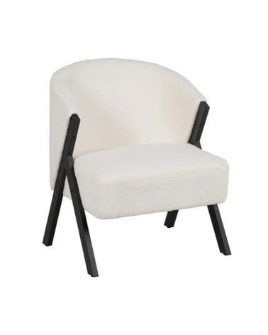 Sillón de Borreguillo Blanco y Negro