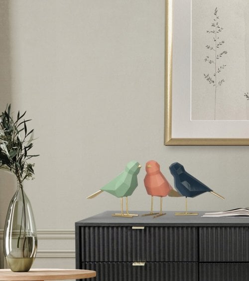 Pájaro de Origami Decorativo de 16 Cm