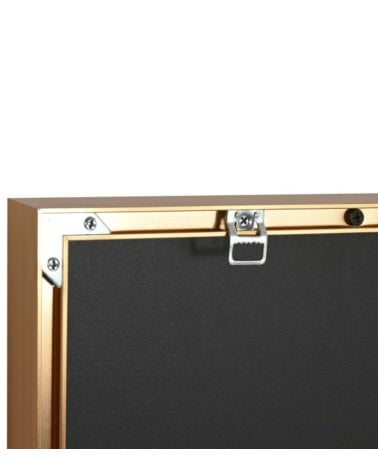 Cuadro de Aluminio con Lienzo de Mujer con Flores