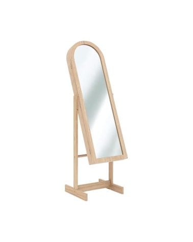 Espejo con Armario Joyero de Madera Natural de 145 Cm