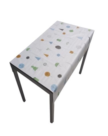 Hule al Corte con Diseño de Árboles para una Decoración Única