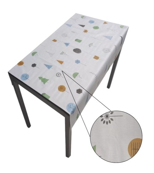 Hule al Corte con Diseño de Árboles para una Decoración Única