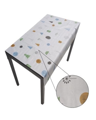 Hule al Corte con Diseño de Árboles para una Decoración Única