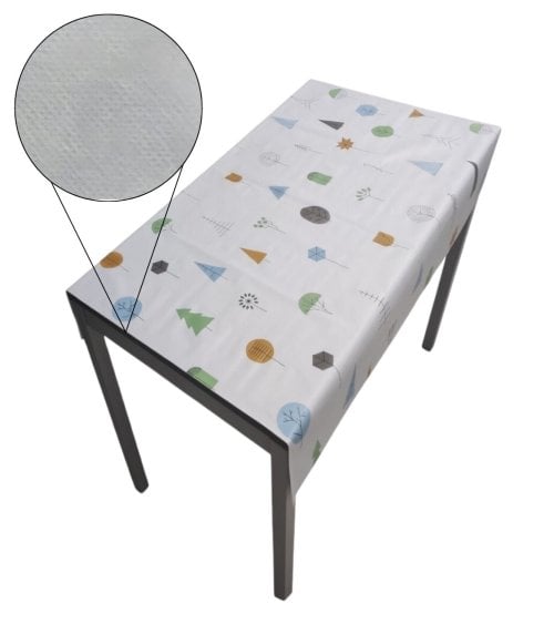 Hule al Corte con Diseño de Árboles para una Decoración Única