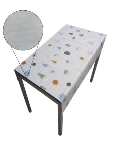 Hule al Corte con Diseño de Árboles para una Decoración Única